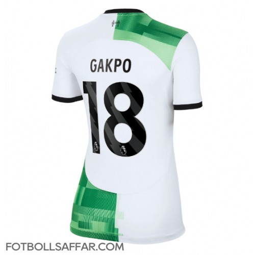 Liverpool Cody Gakpo #18 Bortatröja Dam 2023-24 Kortärmad